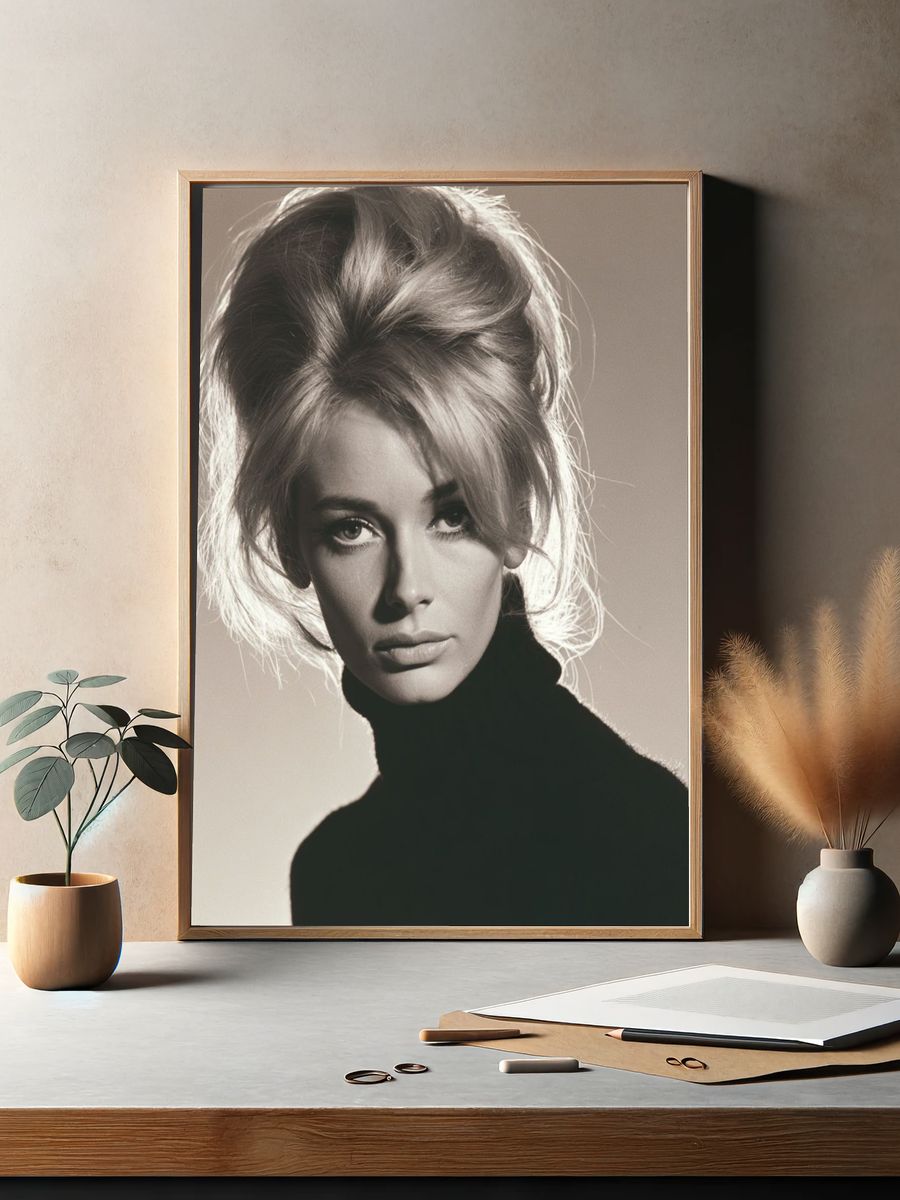 Classic Blonde Portrait Photography Poster. — room view 2