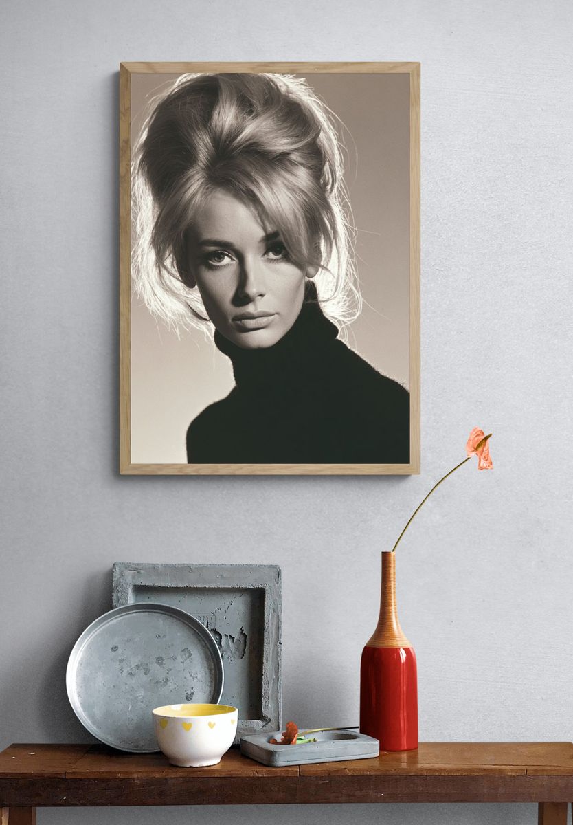 Classic Blonde Portrait Photography Poster. — room view 3