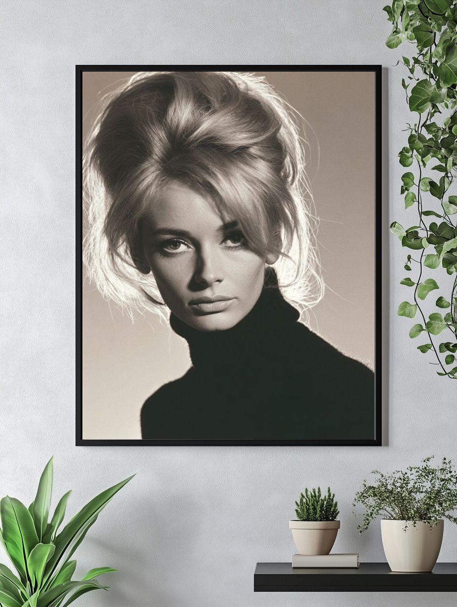 Classic Blonde Portrait Photography Poster. — room view 4