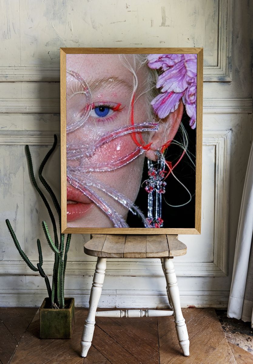 Avant-Garde Portrait Photography Poster. room preview