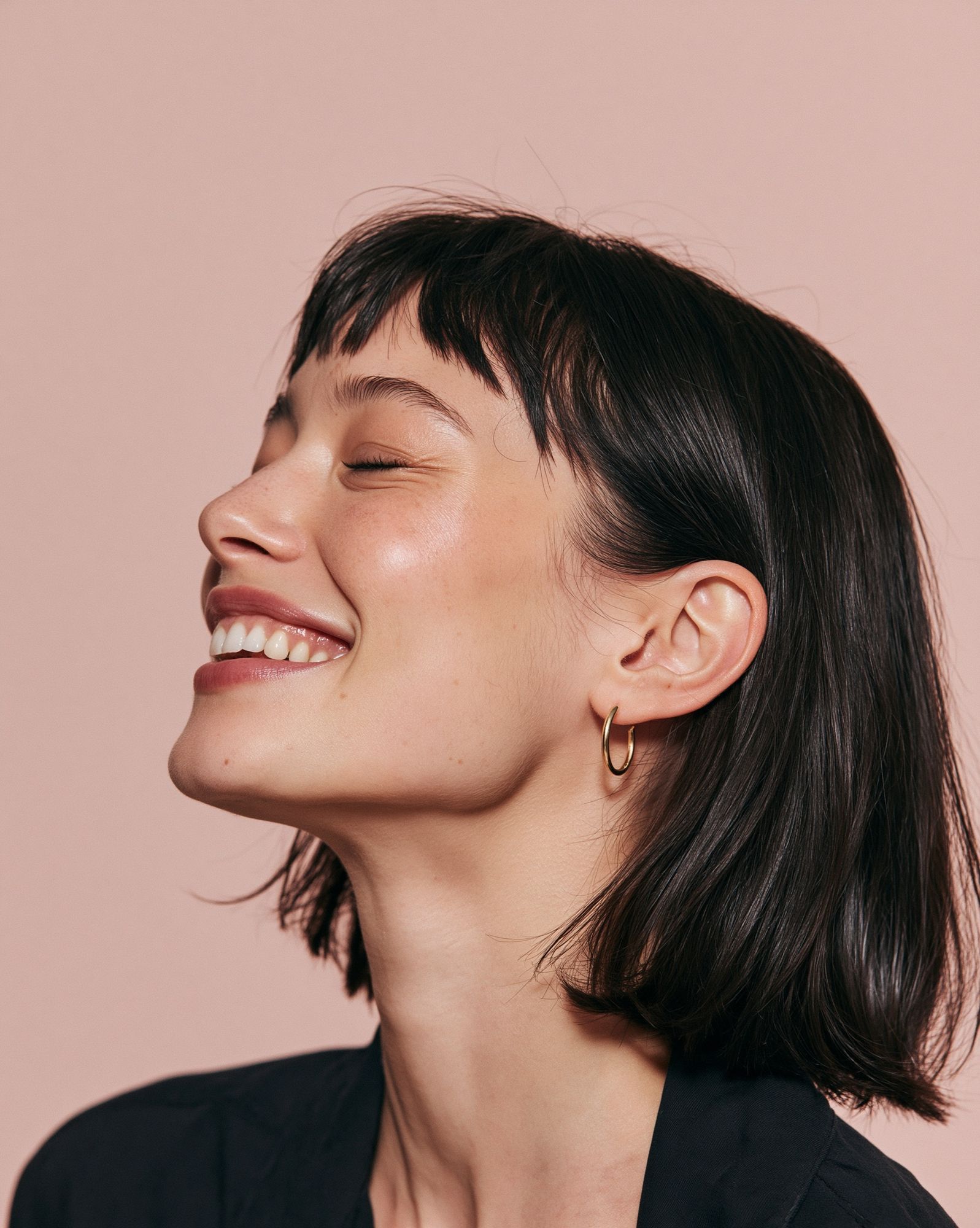 Smiling Woman Portrait Print. poster — photography art