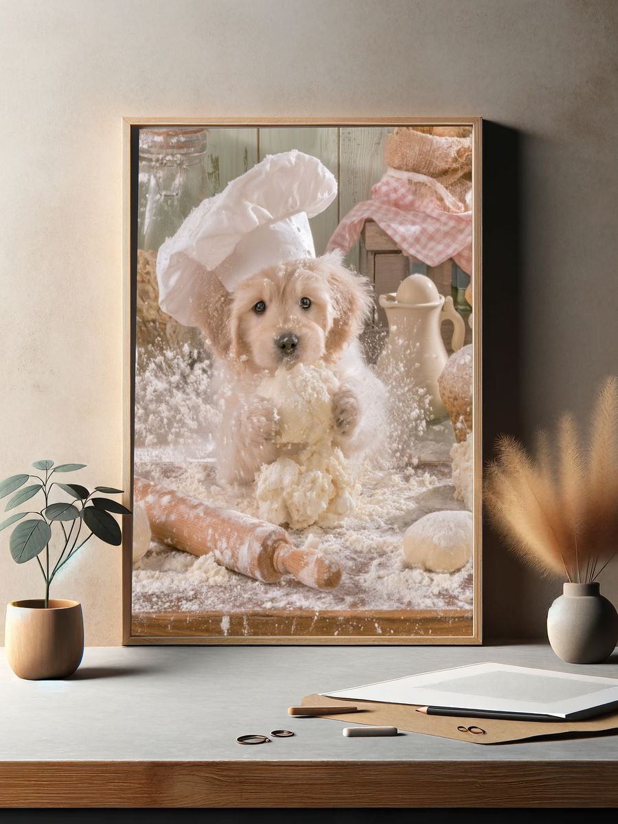 Baker Puppy Photography Poster. — room view 2