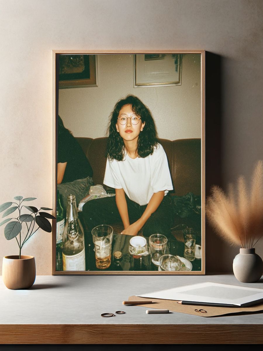 Candid Lounge Portrait Photography Poster. — room view 2