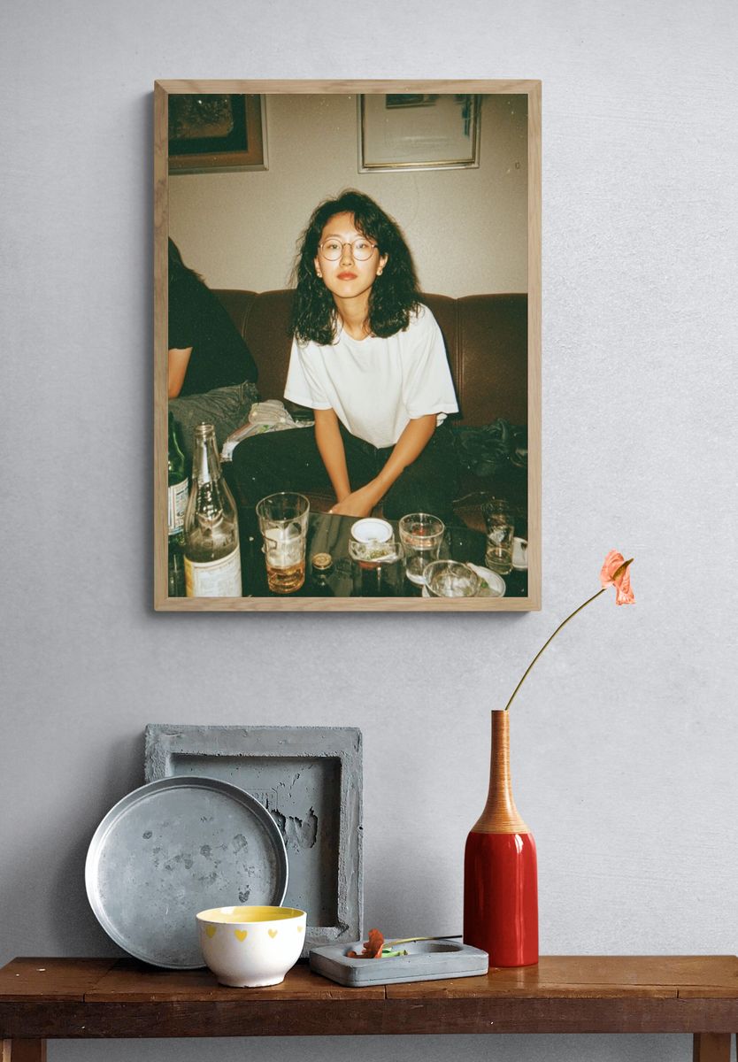 Candid Lounge Portrait Photography Poster. — room view 3