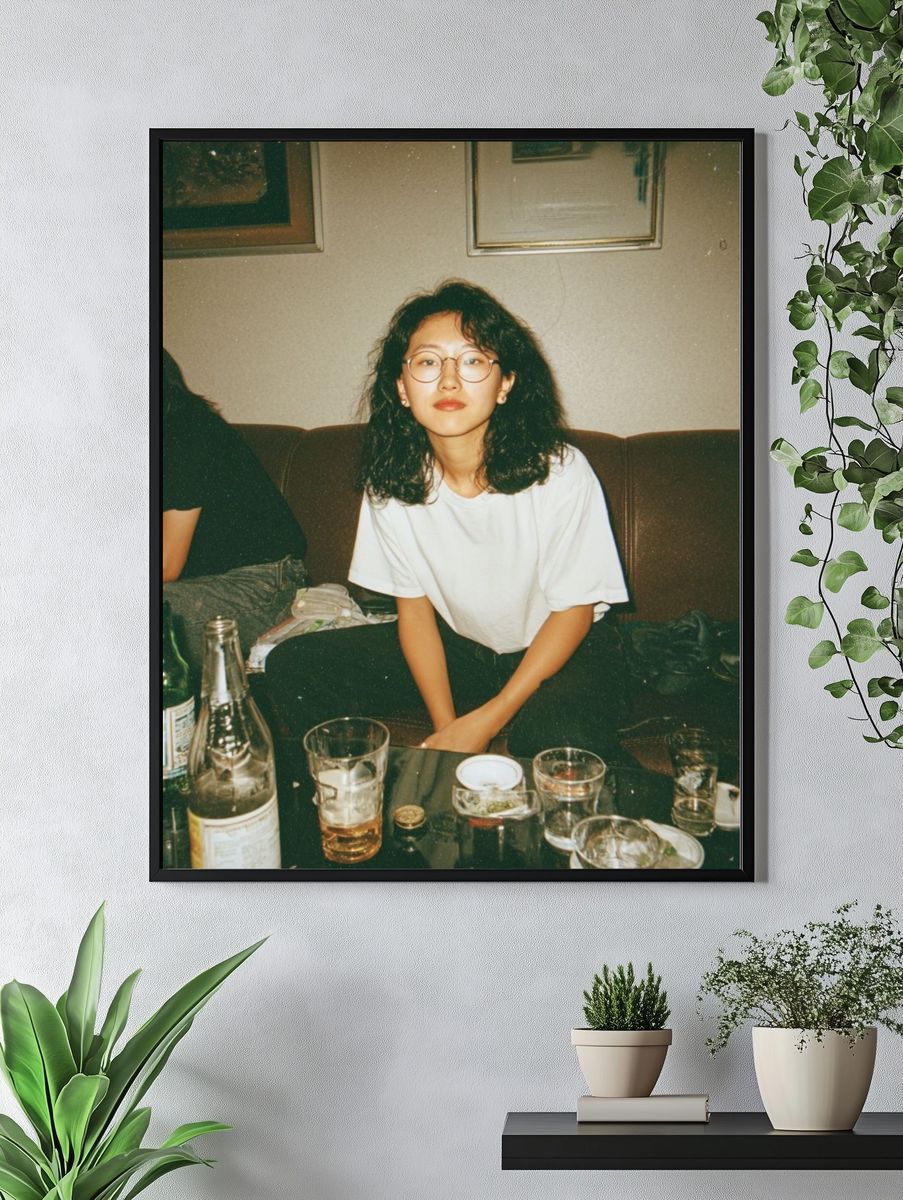 Candid Lounge Portrait Photography Poster. — room view 4