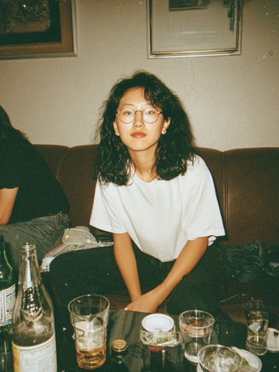 Candid Lounge Portrait Photography Poster.
