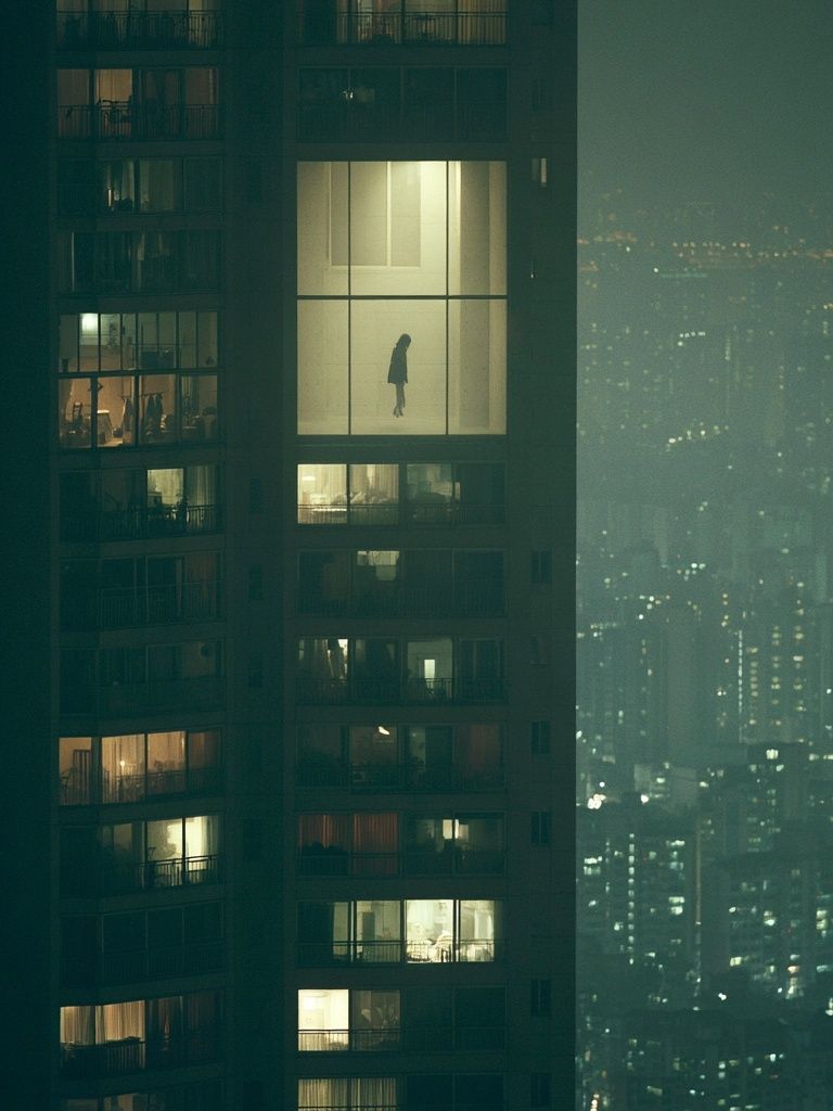 Night City Apartment Window Poster. poster detail