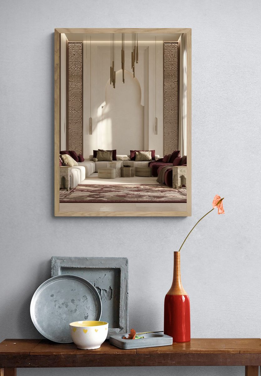 Moroccan Luxe Interior Photography Poster. — room view 3