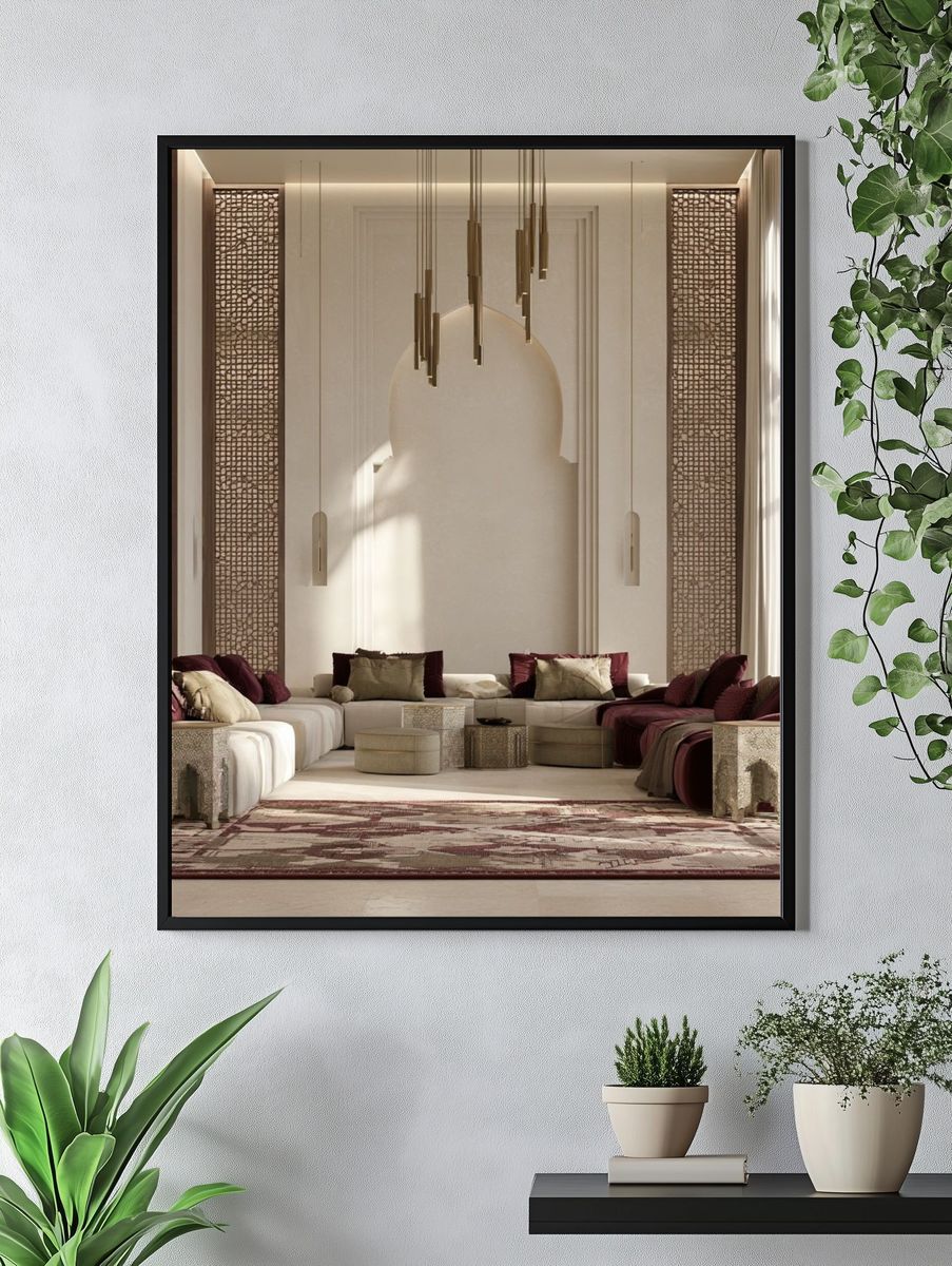 Moroccan Luxe Interior Photography Poster. — room view 4