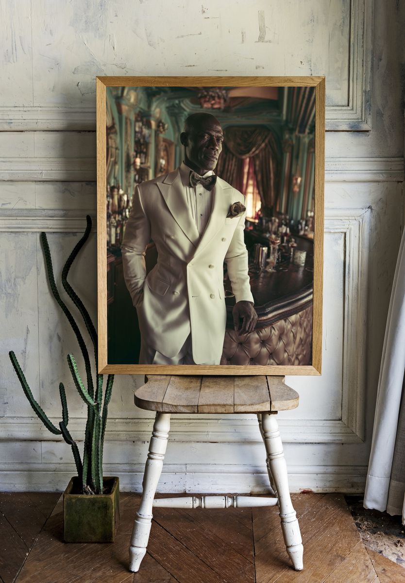 Elegant Gentleman Portrait Poster. room preview