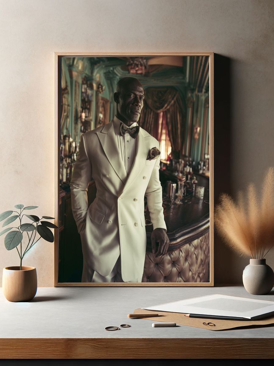 Elegant Gentleman Portrait Poster. — room view 2