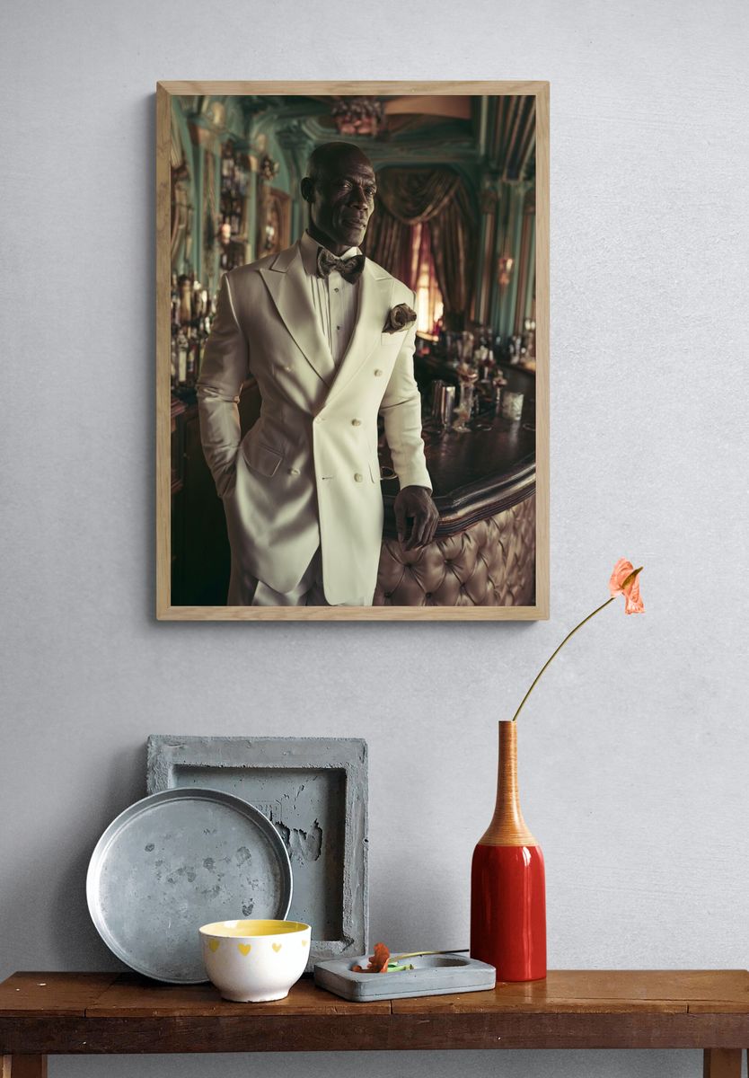 Elegant Gentleman Portrait Poster. — room view 3