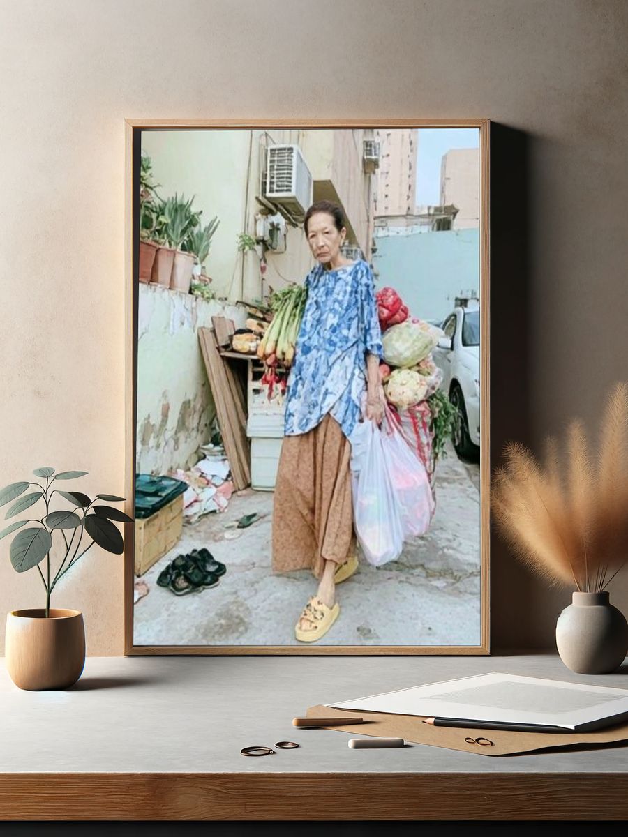 Street Vendor Portrait Photography Poster. — room view 2