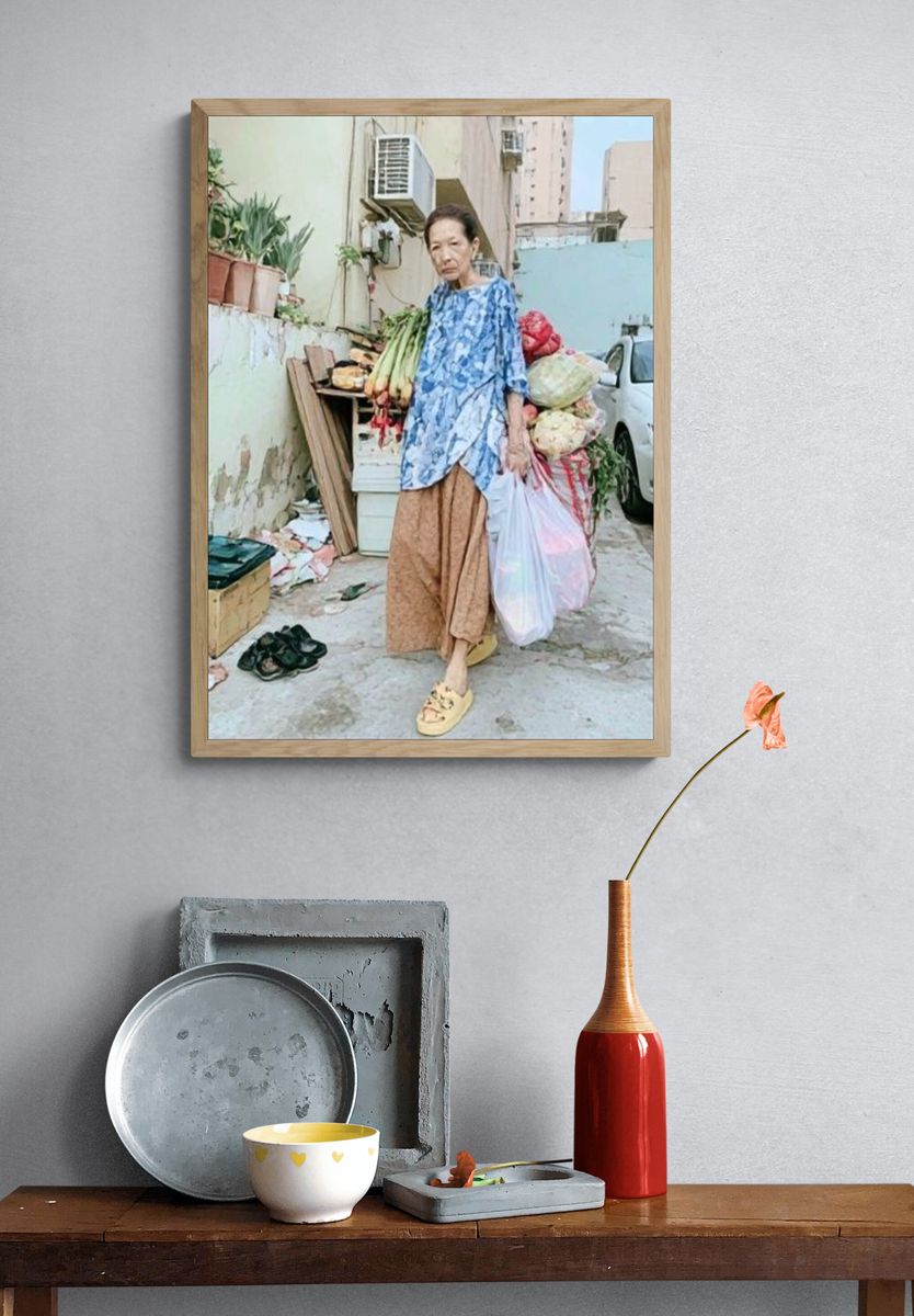 Street Vendor Portrait Photography Poster. — room view 3