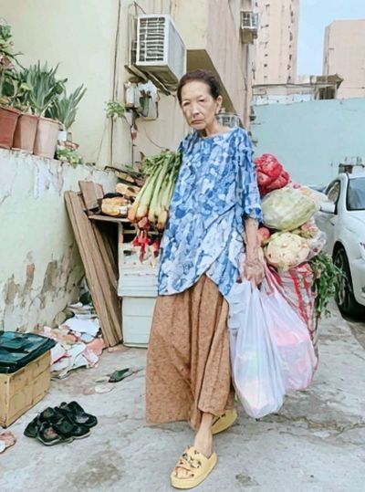 Street Vendor Portrait Photography Poster. poster