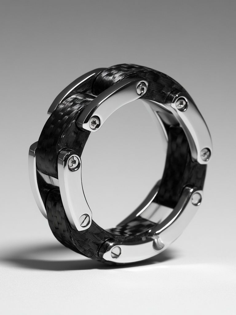Carbon Fiber Ring Photography Poster. poster detail