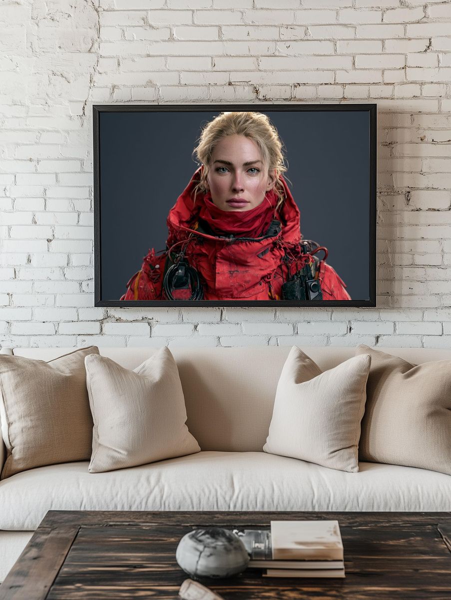 Red Expedition Portrait Poster. — room view 1