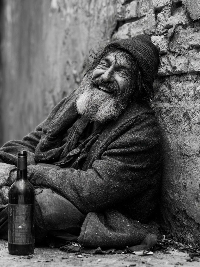 Smiling Street Portrait Print. poster detail