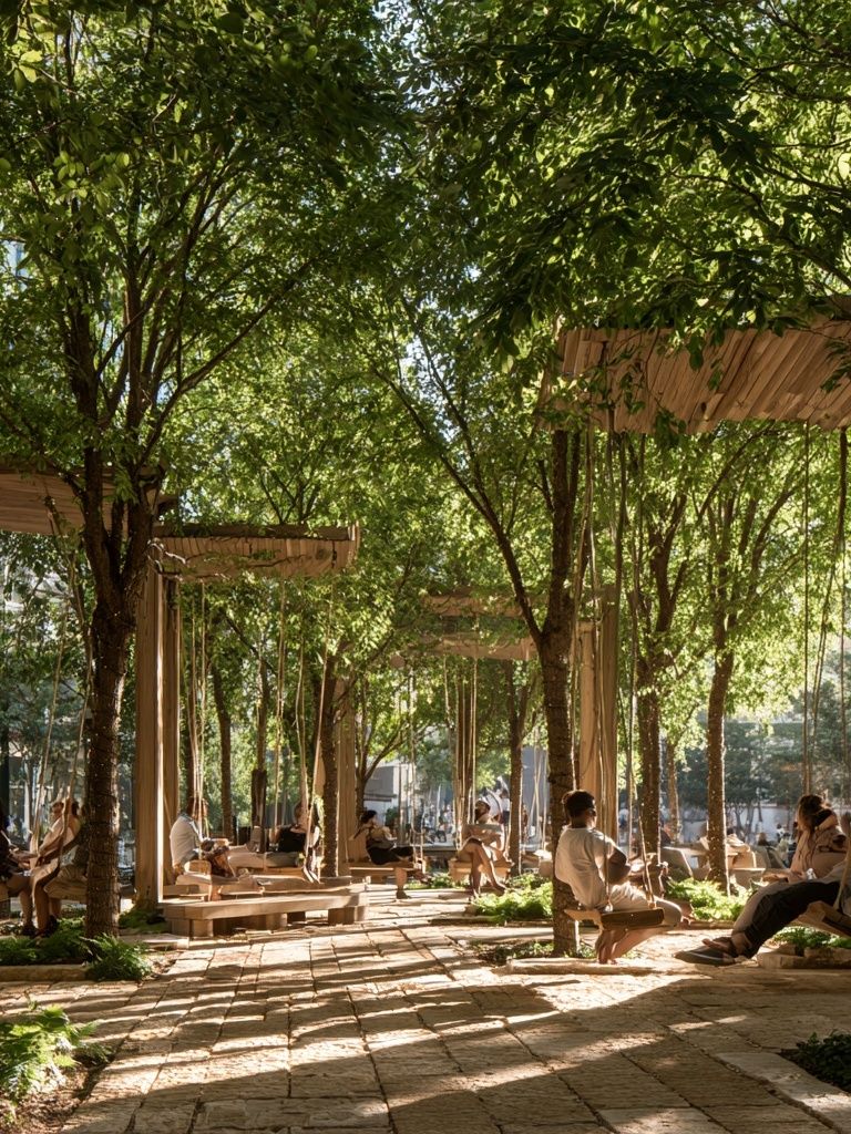 Urban Garden Pavilion Photography Poster. poster — photography art