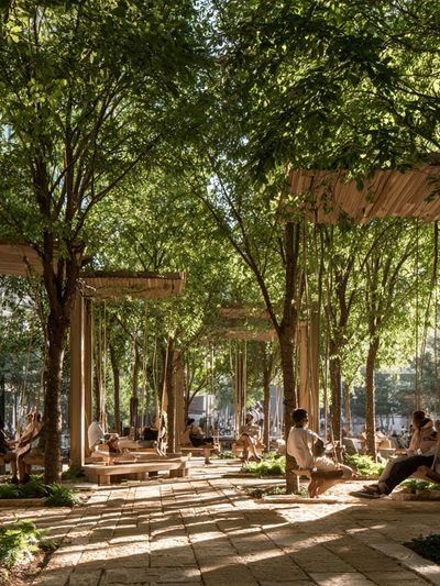Urban Garden Pavilion Photography Poster.