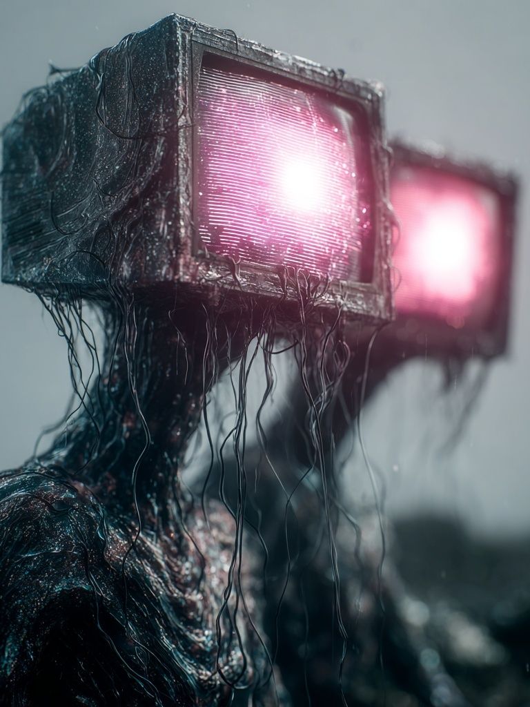 Cybernetic Figure Photography Poster. poster detail
