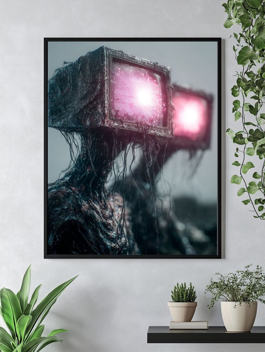 Cybernetic Figure Photography Poster. — room view 4