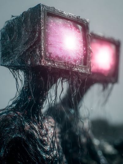 Cybernetic Figure Photography Poster.