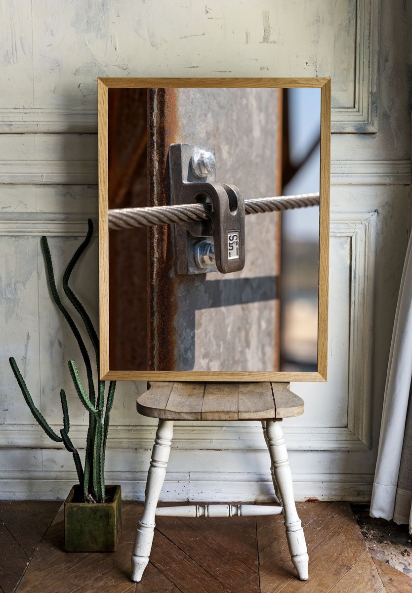 Industrial Cable Clamp Photography Poster. room preview