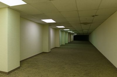 Backrooms Corridor Photography Poster. poster