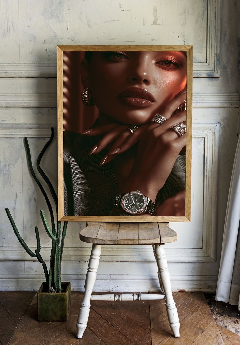 Luxury Portrait Photography Poster. — room view 1