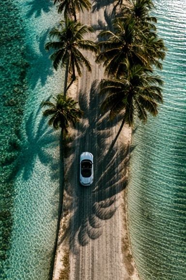 Palm Island Aerial Photography Poster. poster — photography art