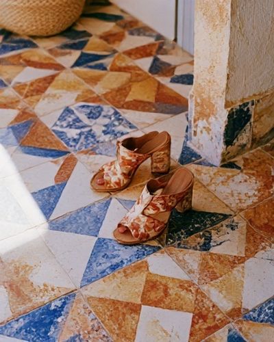 Patterned Mules Photography Poster. poster