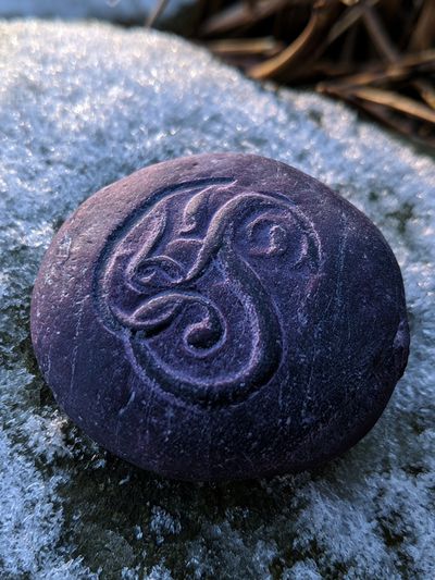 Celtic Stone Symbol Photography Poster.