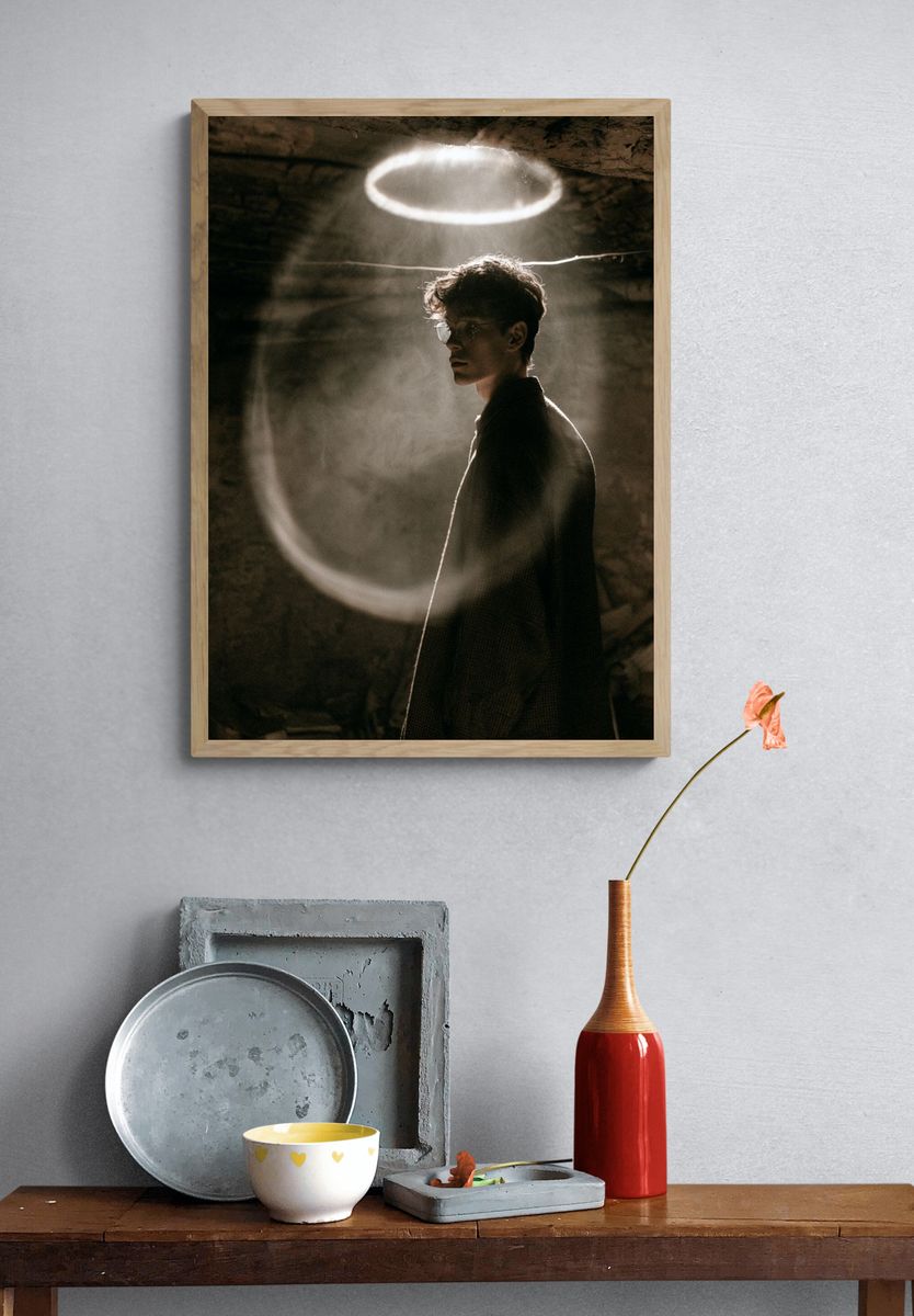 Moody Portrait Photography Poster. — room view 3