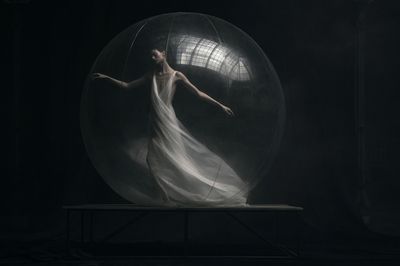 Ethereal Ballerina Portrait Print.