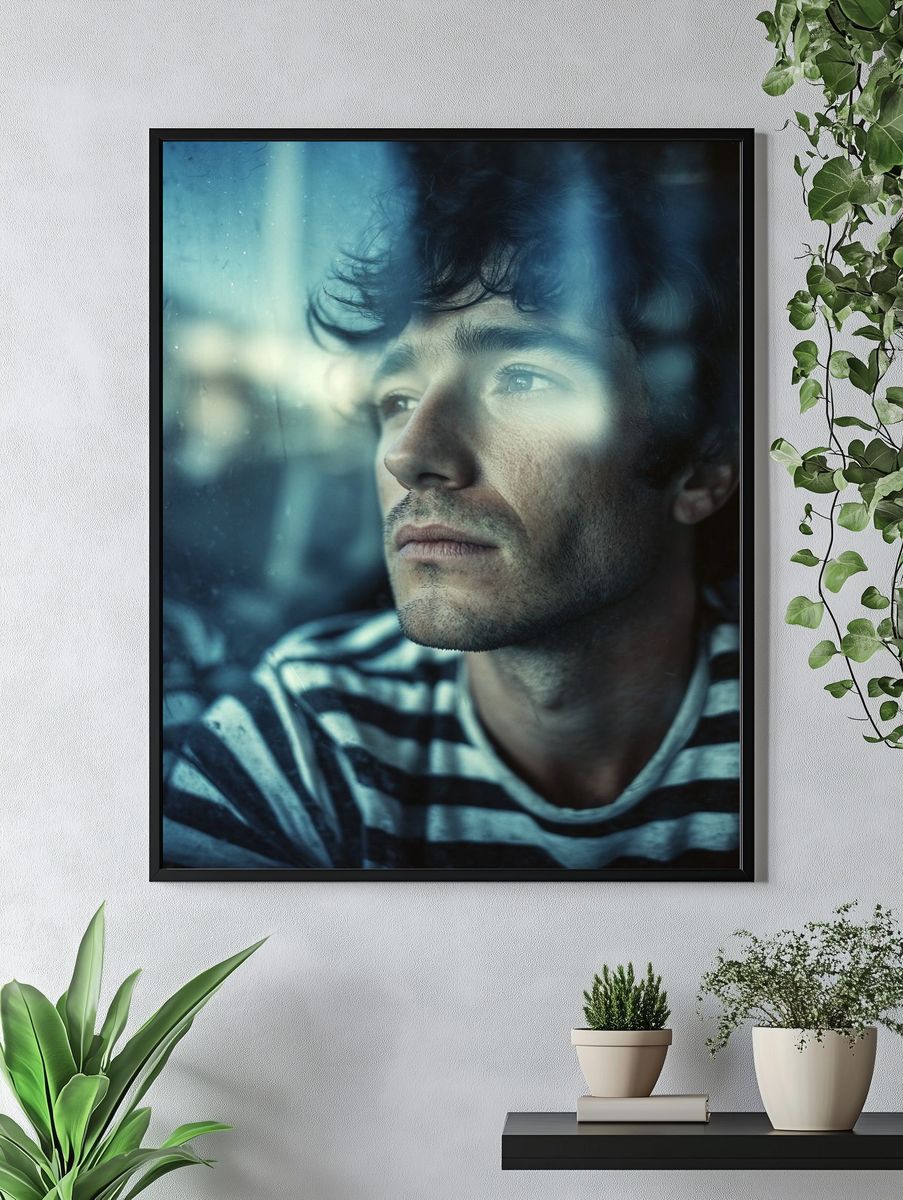 Contemplative Portrait Photography Poster. — room view 4