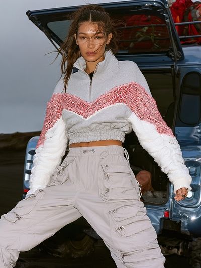 Fashion Model by Off-Road Vehicle Poster.