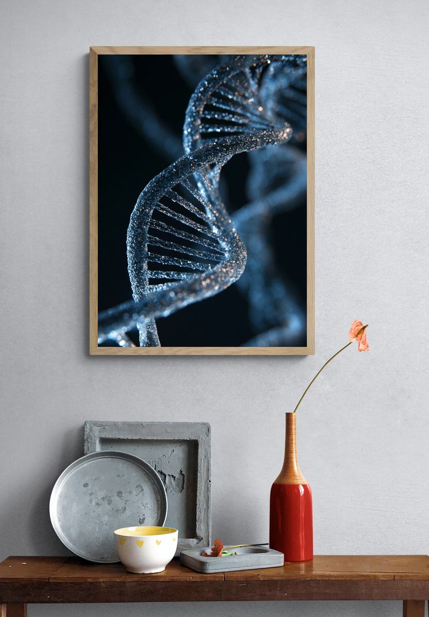 DNA Helix Photography Poster. — room view 3