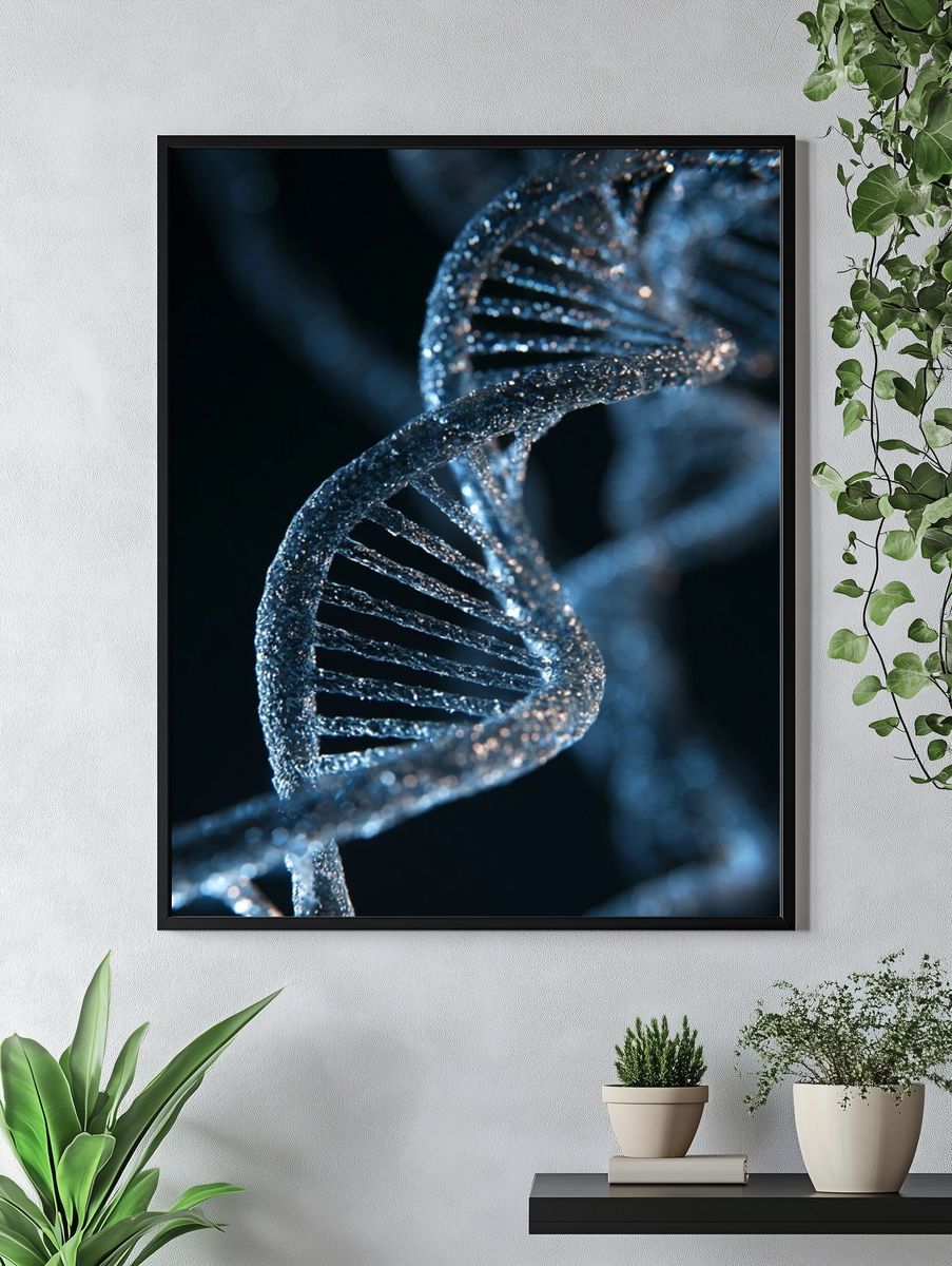 DNA Helix Photography Poster. — room view 4
