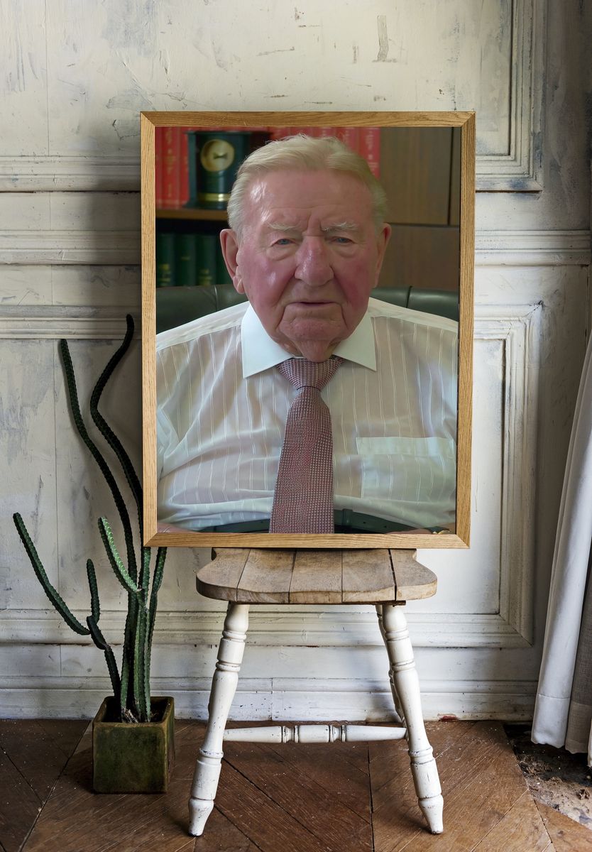 Elderly Man Portrait Photography Poster. room preview