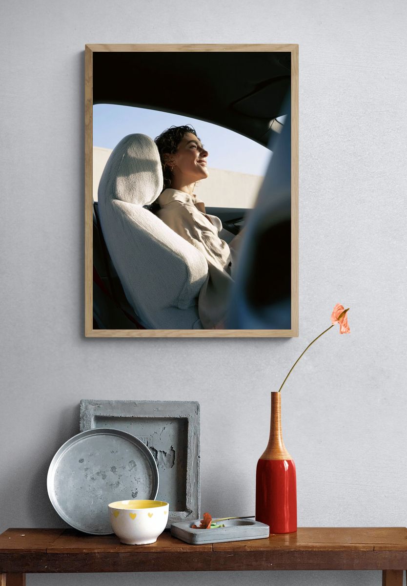 Sunlit Car Portrait Print. — room view 3