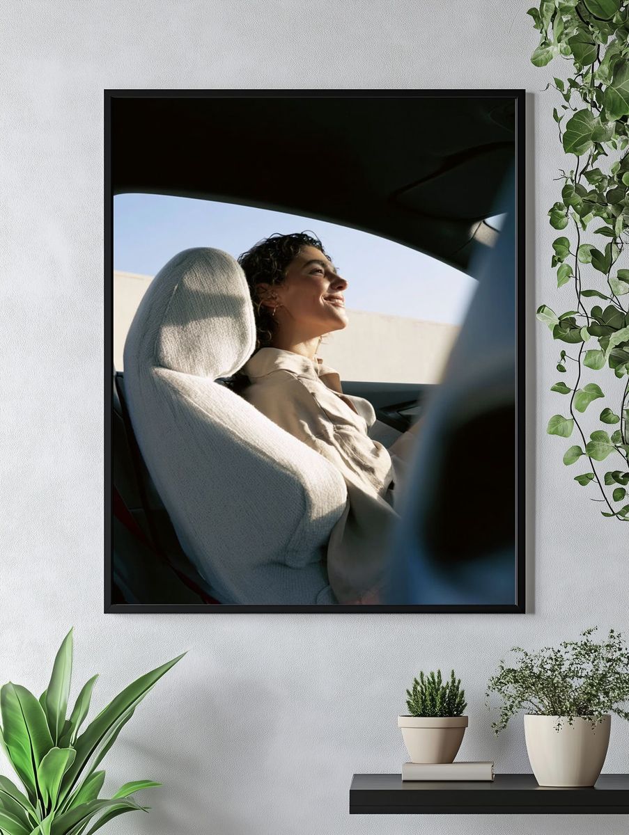 Sunlit Car Portrait Print. — room view 4