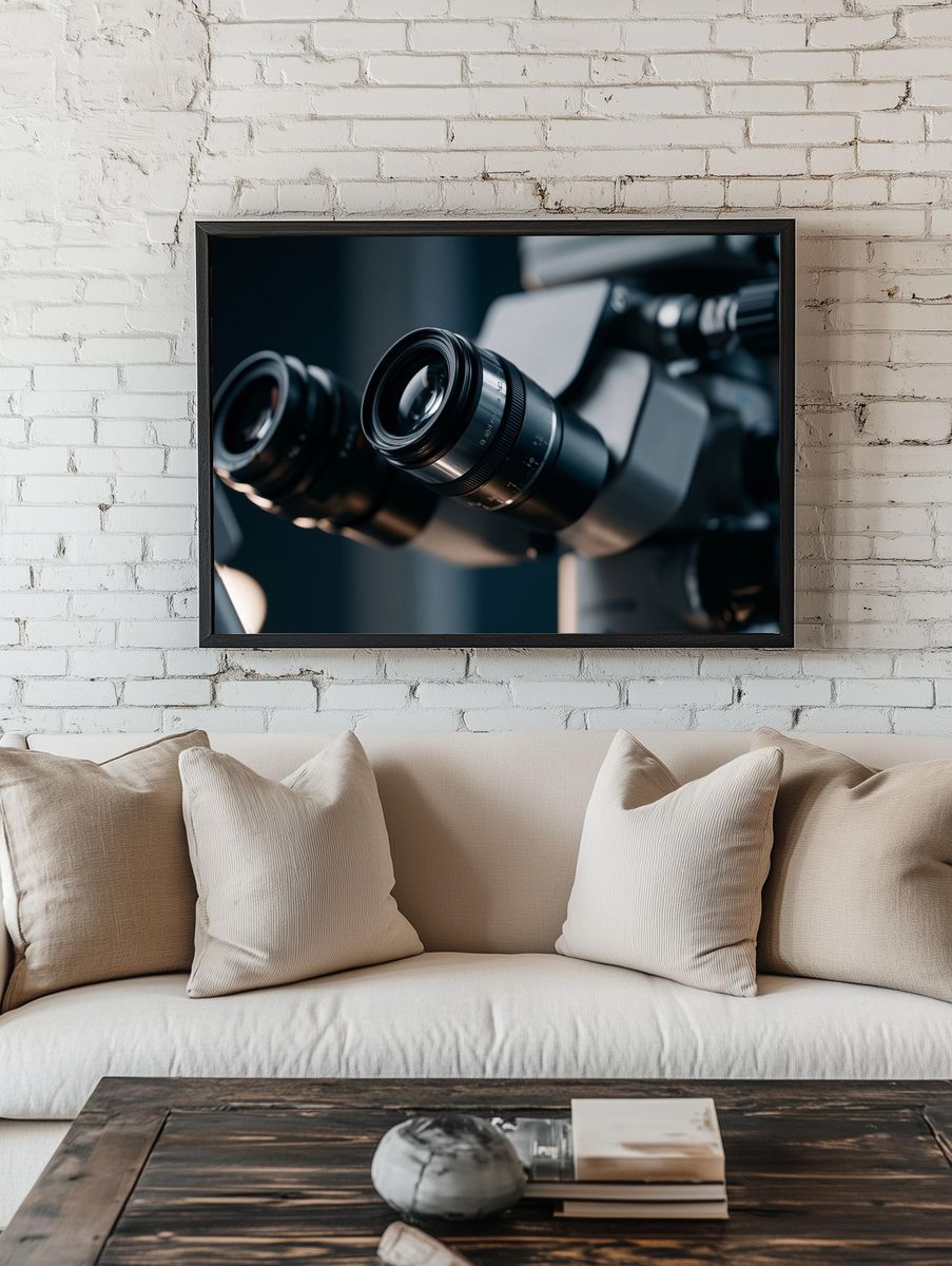 Camera Lens Close-Up Photography Poster. room preview