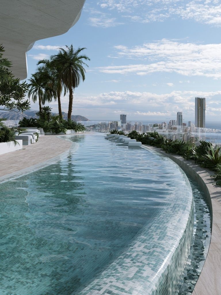 Infinity Pool Skyline Photography Poster. poster detail