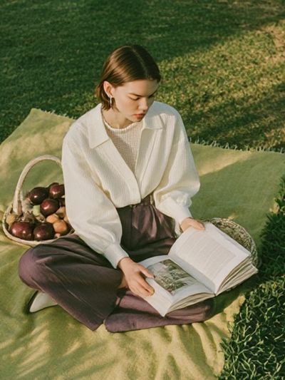 Picnic Reading Portrait Poster.