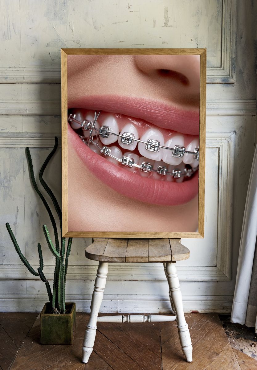 Braces Smile Photography Poster. room preview