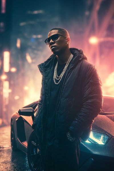 Urban Rap Star Photography Poster. poster