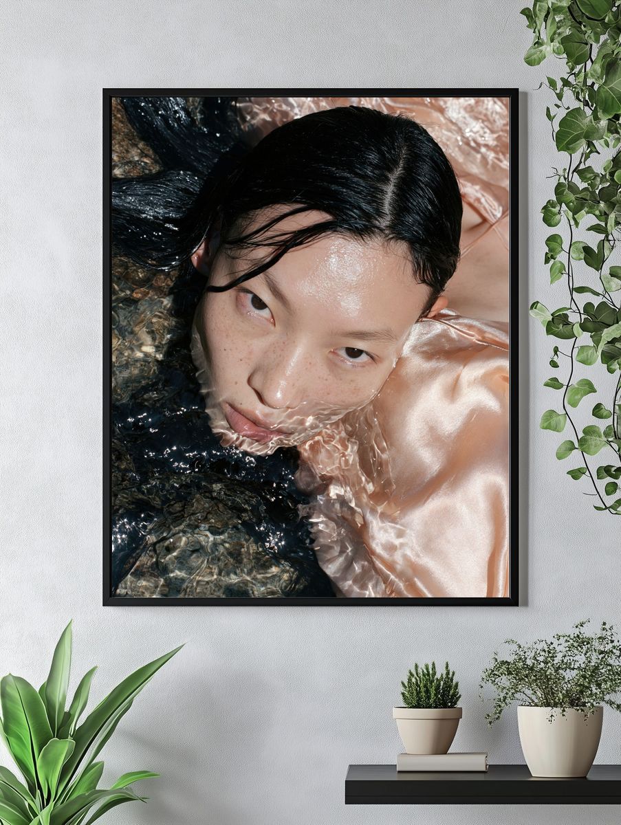 Water Reflection Portrait Print. — room view 4