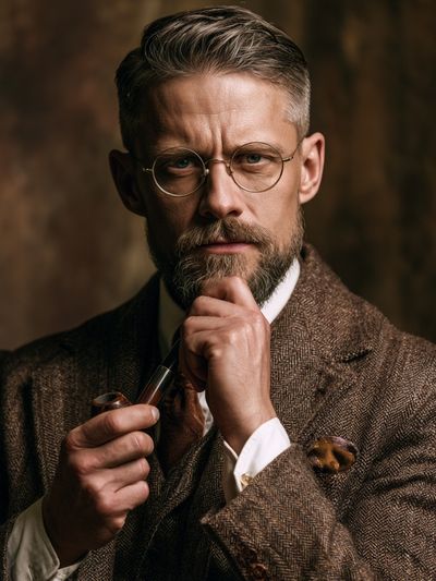 Vintage Gentleman Portrait Poster.