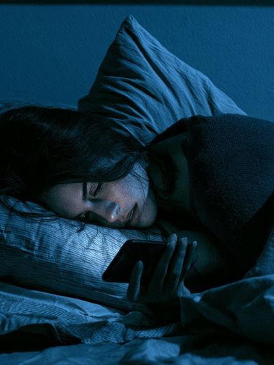 Midnight Phone Glow Photography Poster.